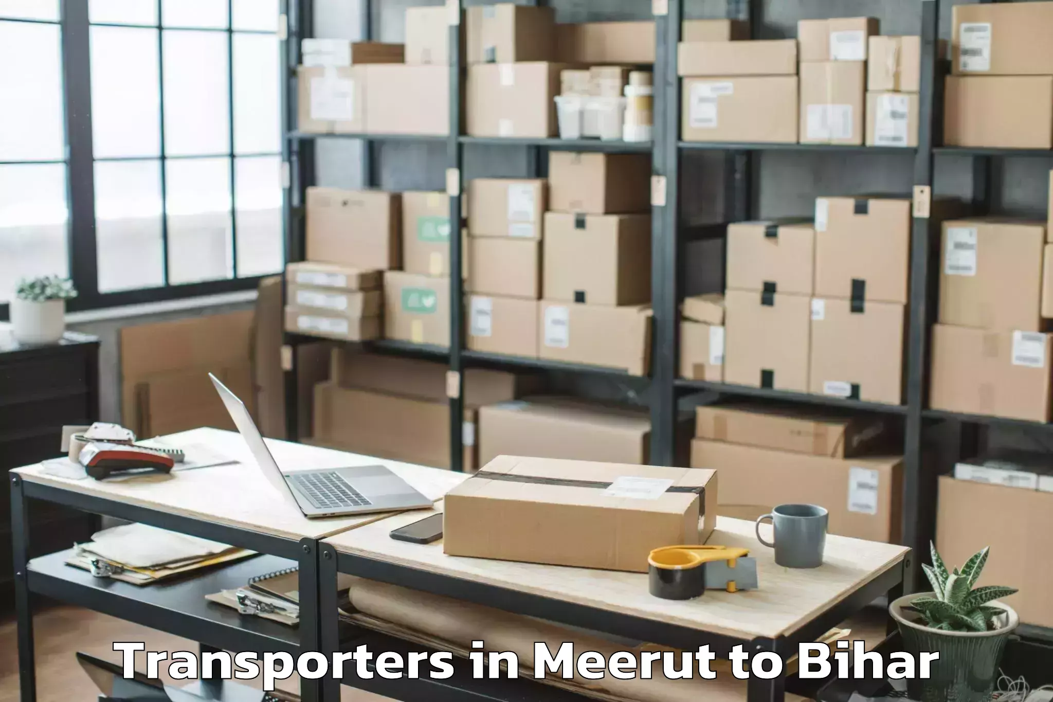 Top Meerut to Dighwara Transporters Available